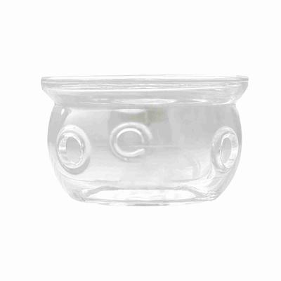 Base riscaldante per teiera, in vetro borosilicato spesso e resistente al calore, base riscaldante per lumini da tè