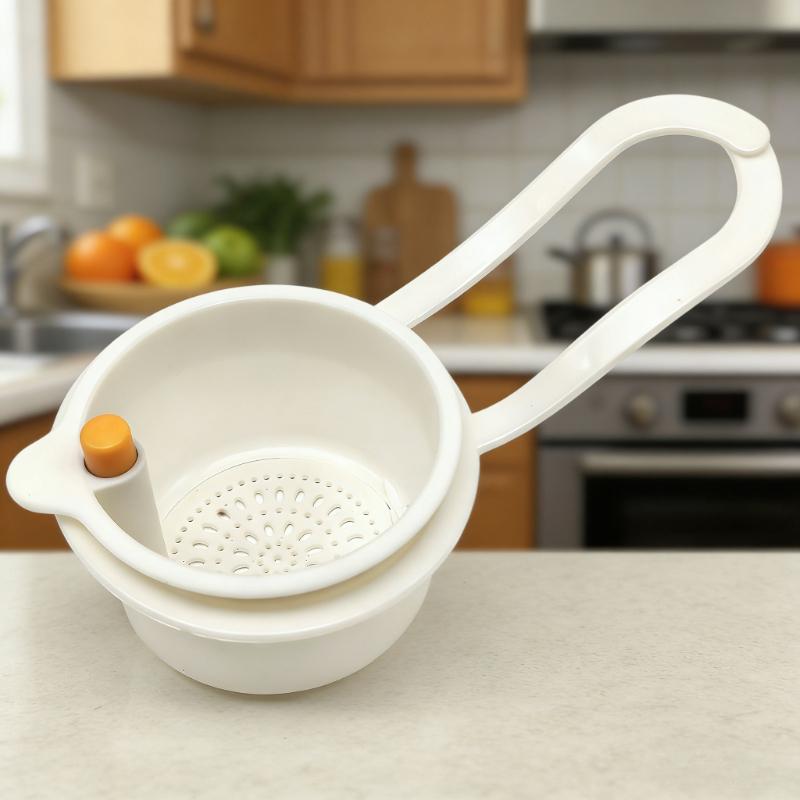 1pc Press-Type Draining Basket - Food Scrap Filter Basket, Sink & Faucet Draining Basket, Detachable Kitchen Storage Rack