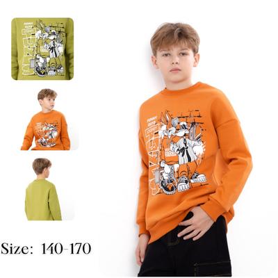 Boys’ Warm Oversize Sweatshirt with Graphic, Winter, 6393-025-33-1-2 HC
