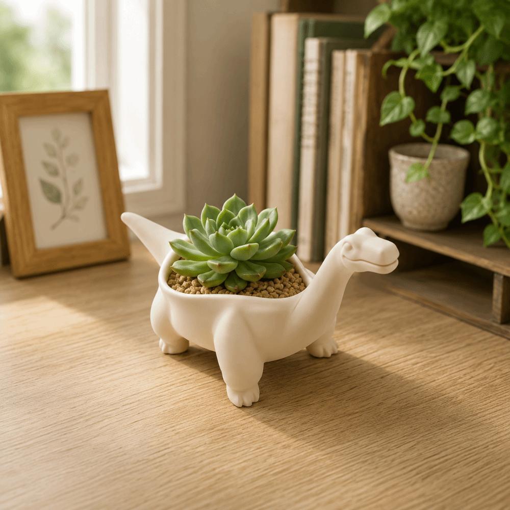 Desktop Decoration Dinosaur Flowerpot Funny Small Storage Container Plant Planting Pot Balcony