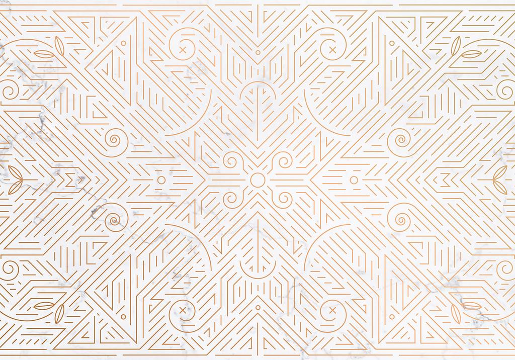 Fototapeta - Wzór Geometryczny Odcienie Złota I Kamień Marmuru