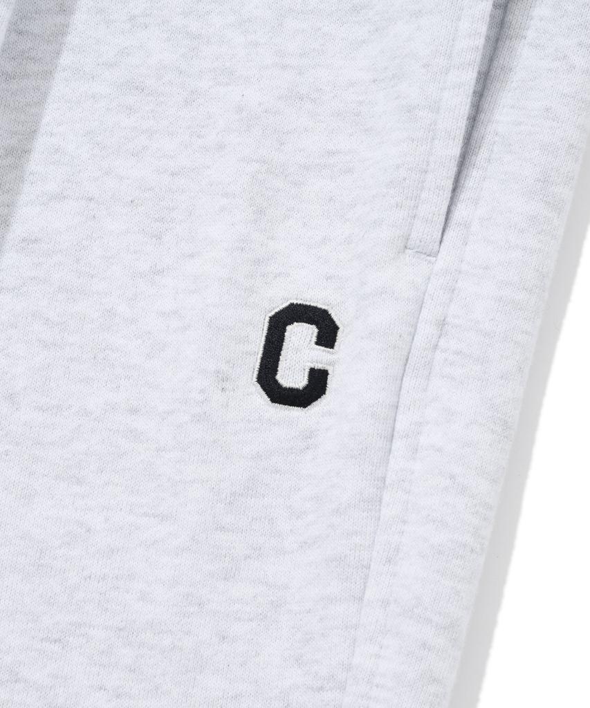 COVERNAT C Logo Sweat Wide Pants Heather Grey