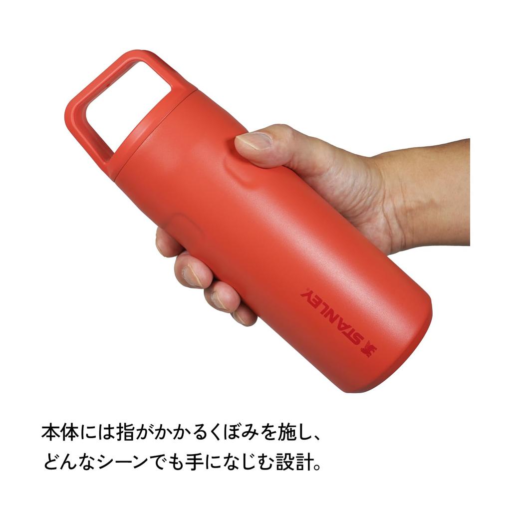 STANLEY Aerolite Vacuum Bottle 470ml Hot Coral Water Bottle Cold Insulated Lightweight Sturdy Outdoor Sports Dishwasher Safe Warranty Japanese 0.47L