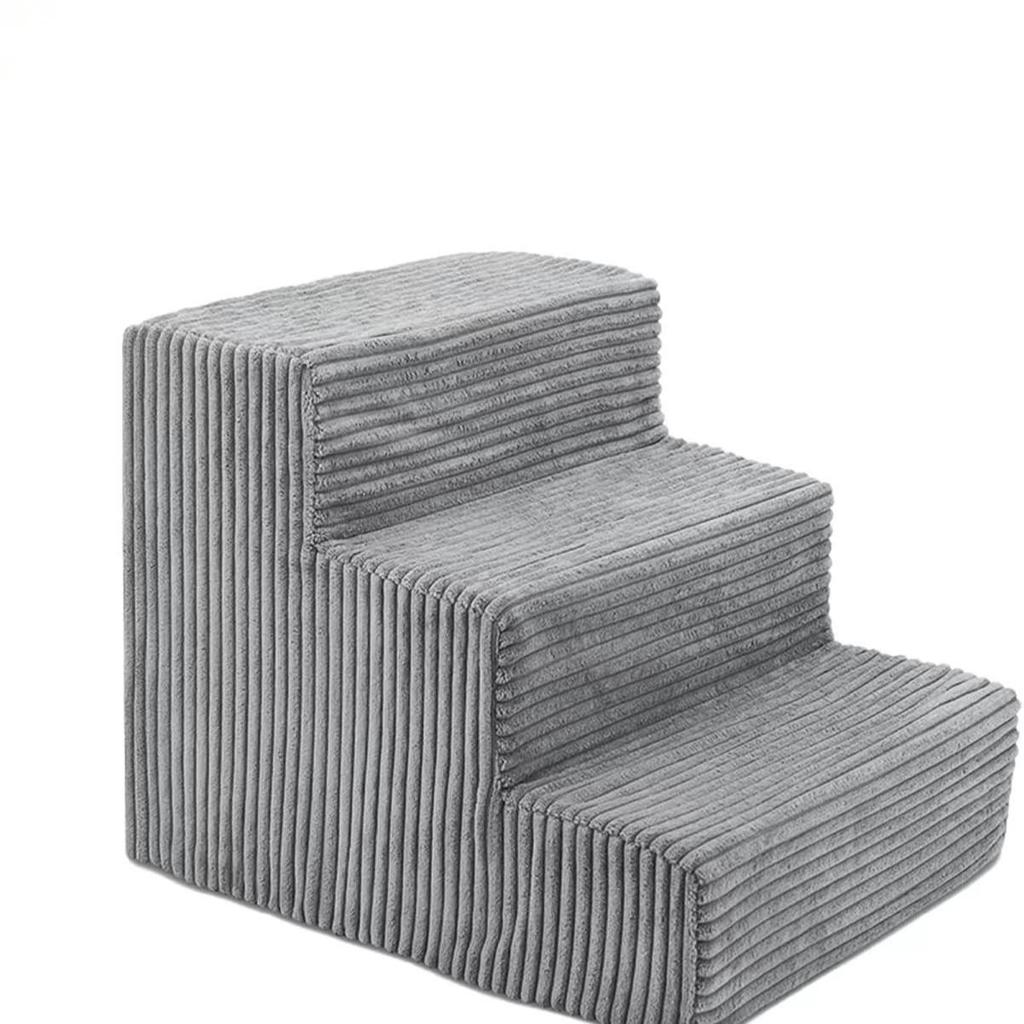 Pet Ladder for Dogs - Five-Layer Striped Sofa & Bed Steps with Sponge, Right Angle Design