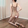 Erotic Lingerie For Sexy Fishnet Crotchless Catsuit Open Crotch Body Stockings Uniform Teddies Bodysuits Mesh Suit Girl