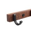 Black/White Aluminum Bathroom Hook Walnut Wall-mounted Clothes Hanger Coat Hat Hook Shower Room Storage Hooks Bedroom Hooks