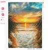 Diamond Painting Kit Seaside Sunset Landscape Full Square/round 5d Diy Embroidery Mosaic Beach Scenery Home Decor