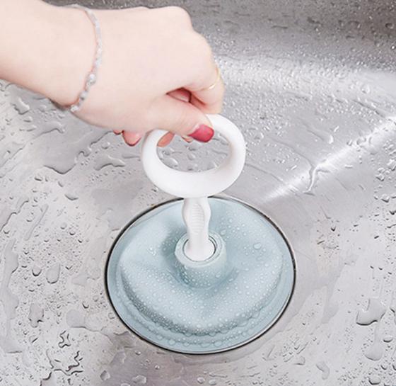 1Pc Kitchen Pipe Unclogger Multifunctional Household Sewer Hair Cleaner Sink Dredger Bathroom Sink Toilet Kitchen Pipe Unblocker синий