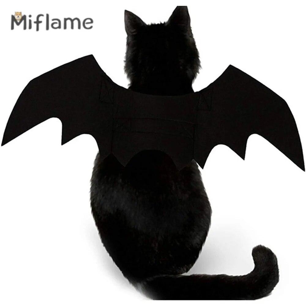 

Miflame Хэллоуин Домашние животные Крылья летучей мыши Кошки Собаки Декоративные креативные принадлежности Маленькая собака Праздничная забавная трансформирующаяся одежда