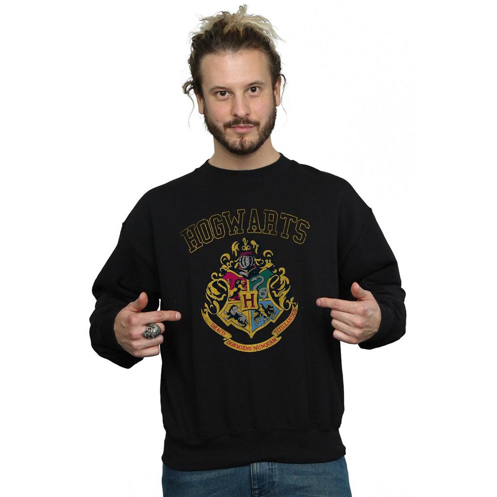 HARRY POTTER Felpa con stemma stile Varsity da uomo