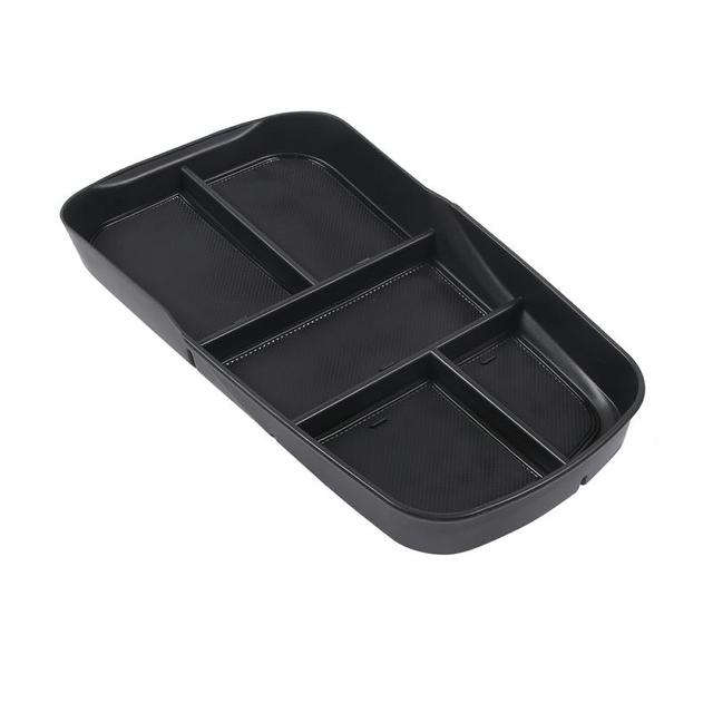 ABS Black For Mercedes Benz EQE EQS Car Center Console Storage Box Telephone Tray Organizer Organizes Car Interior Accessories