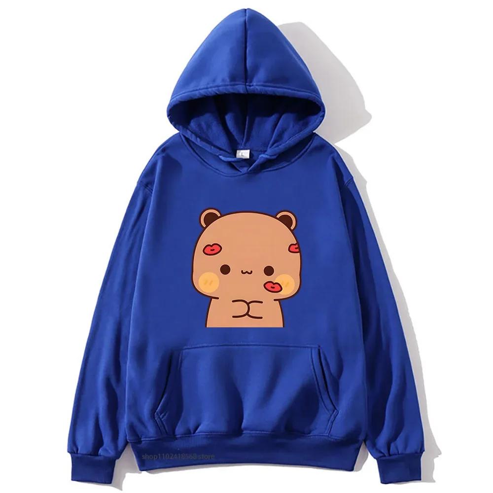 BuBu Kissed DuDu Hoodie Panda Bear Sweatshirt Couple Clothes Men Kawaii Women Tops Four Seasons Casual Streetwear