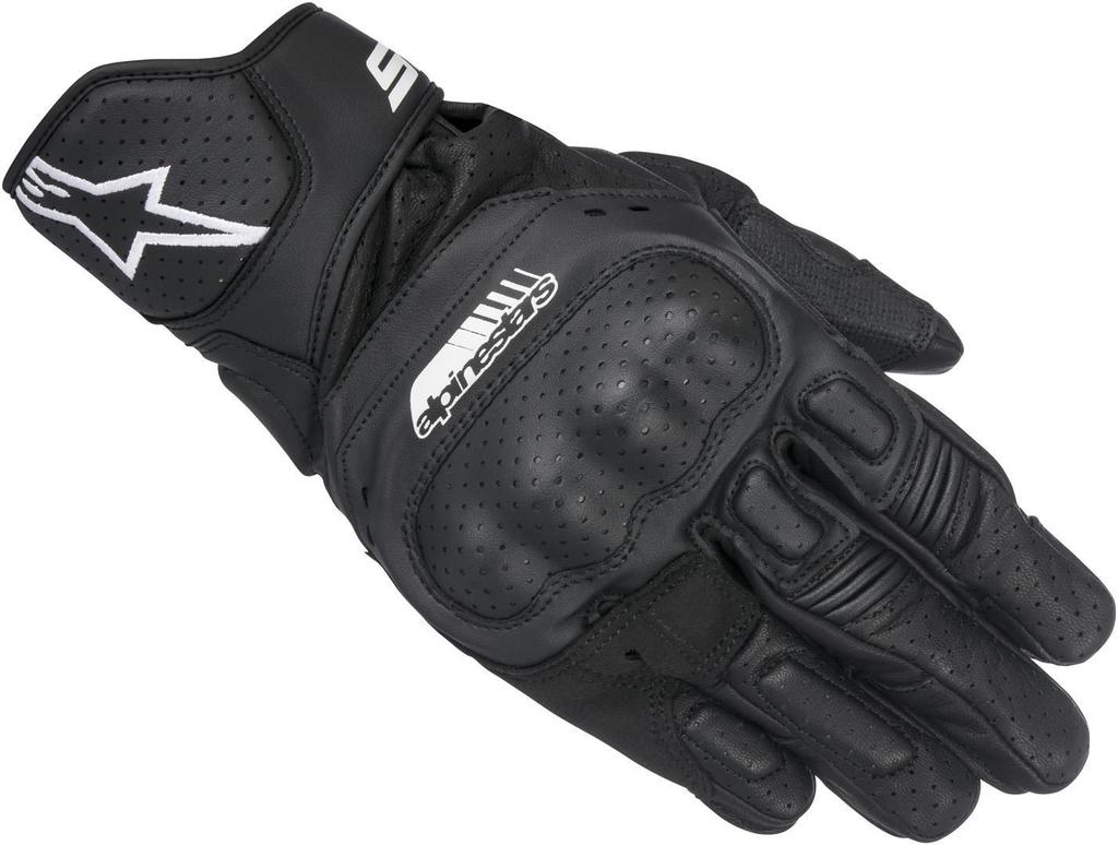 Alpinestars Motorcycle Gloves Black Leather Gloves 1694360104 (Size XL) SP-5