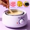 LINMANDA Electric Wax Heater Portable Hair Removal Wax Heater Adjustable Temperature Suitable for Home or Nail Salon Use