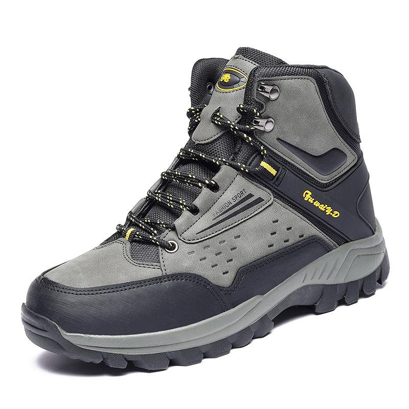 

Autumn and winter new large size outdoor hiking shoes men s high-top warm casual work hiking shoes spot 47