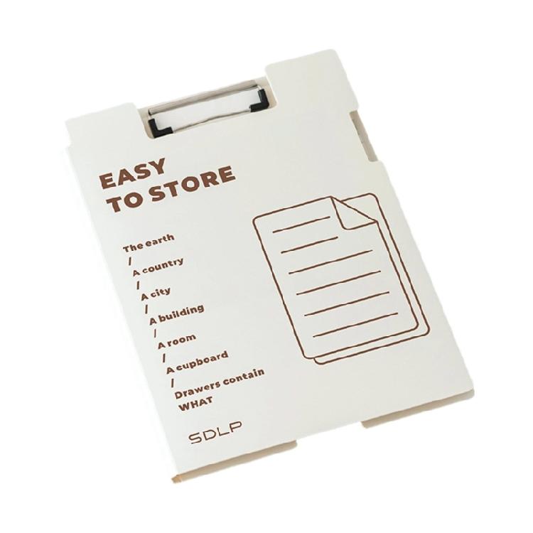 

Multifunctional Document Organiser Clipboard Standard Size Flipping Clipboard with Metal Clip for School Office Travel