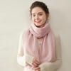 Women's 100% Pure Cashmere Scarf: Versatile, Warm, Solid Color for Autumn/Winter