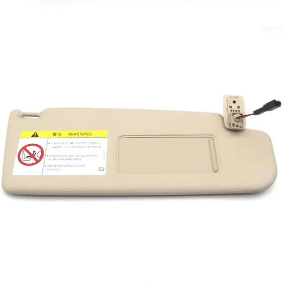 Compatible for VW Mk5 Golf 5 2005-2011 Golf 6 Volkswagen Passat B6 B7 Cc 2010-18 Sunvisor with Mirror Front Visor Car Accessories(Left Beige)