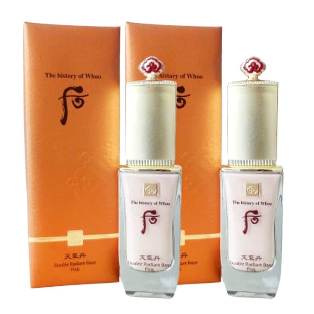 The history of whoo Cheongidan Double Radiant Base Pink 40ml Korean Herbal Brightening & Hydrating Makeup Primer Radiance Boosting K-Beauty