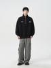 Men's Half-Zip Stand Collar Hoodie - 2025 Autumn Korean Trend, Loose Fit Casual Jacket for Couples