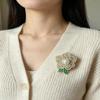 Trendy New Flowers Women Brooch Luxurious High-End Floral Pearl Pins Fashion Female Party Coat Dress Scarf Accessories Jewelry