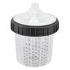 Disposable Paint Spray Cup Plastic Spray Paint Mixing Cup with Lids Painting Supplie 600ml