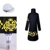 Exquisite One Piece Trafalgar Law Cosplay Costume Set With Cloak Pants And Hat