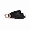 New Korean Version of Spring and Summer Women's Hollow Tang Grass Engraving Three-piece Set Black Basic Belt Versatile Belt