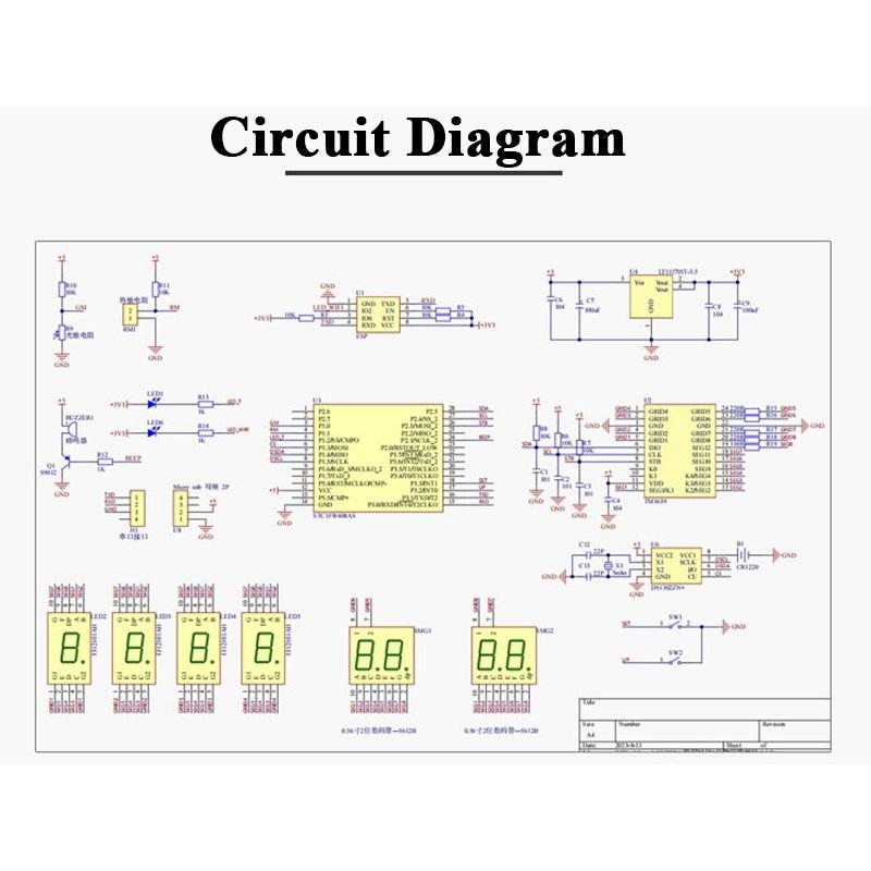 DIY Welding Network Clock 8-digit Digital Tube Temperature Alarm Clock Automatic Dimming Fun
