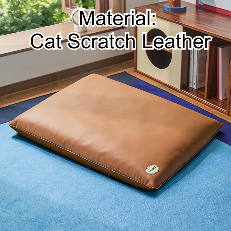 

Waterproof Pet Dog Bed with Zipper Cold Summer Cats Sofa Mat Removable Washable Pet Nest S/M/L/XL/XXL Size Pad for Home Camping S-50x38cm кофейный