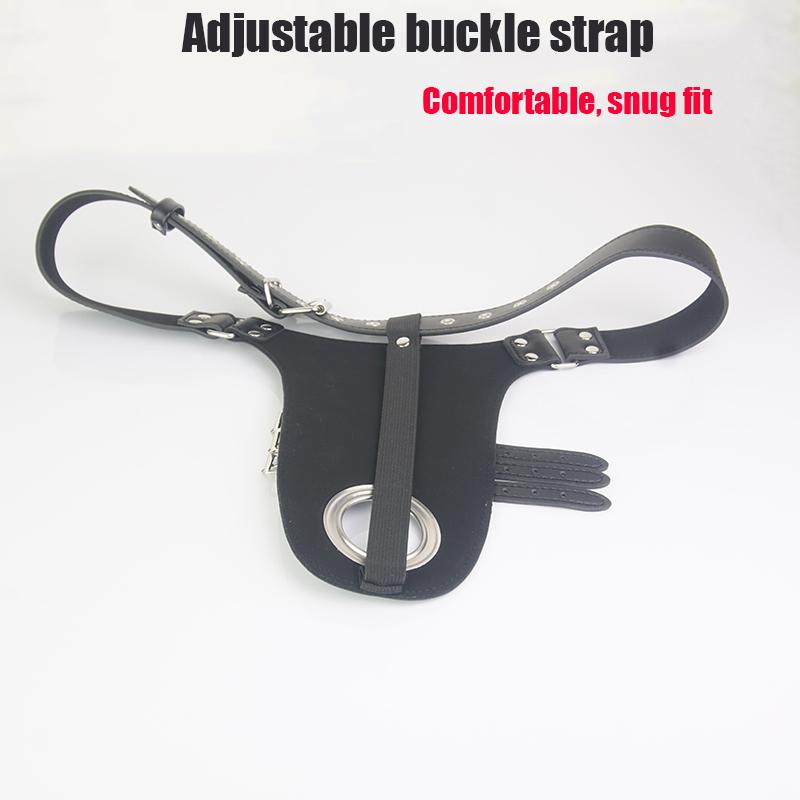 Male Dick-tied Chastity Belt,Leather BDSM Lingerie with Cock Penis Ring,Bondage Gear,Sex Toys For Men