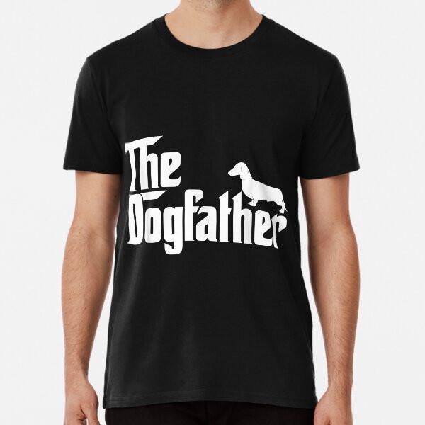 Mens The Dogfather Dachshund Funny Father D S To 5XL Made In the AU/USA T-Shirt