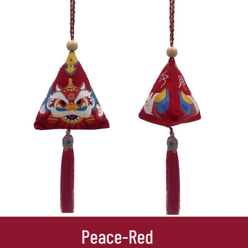 Handmade Zongzi Sachet with Tassel - Mugwort Mosquito Repellent, Dragon Boat Festival Gift Box Souvenir