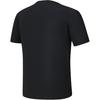 Fila Fitness Series Printed Letter Knitted Solid Color Straight Cut Round Neck Short Sleeve Breathable T-Shirt Men T-Shirts Deep-Black A11M421119FBK