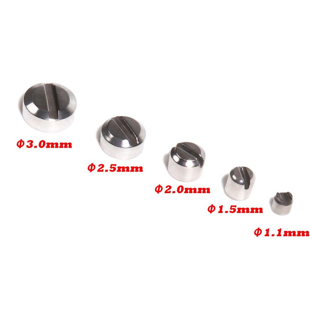 Metal Minus Mold Set of 30 for Adding Detail To Plastic Models and Gundam Model Kits R-STYLE (3.0mm Diameter)