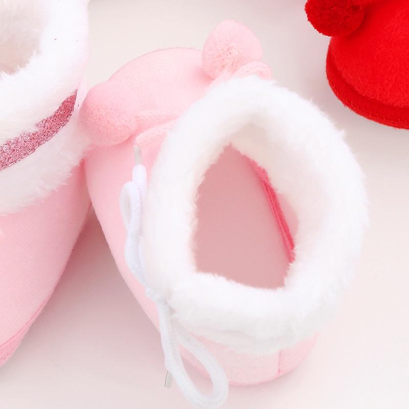 Kleinkind Baby Winter warme Plüsch Schneestiefel süße weiche Schuhe