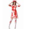 Hot Sale Halloween Horror Nurse Play Costumes Ghost Festival Party Costumes Bloodstained Socks Bloodstained Nurse Uniforms