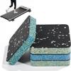High-Density Rubber Top Treadmill Incline Riser Blocks Foam Base Shock Absorption Mats  Home Gym