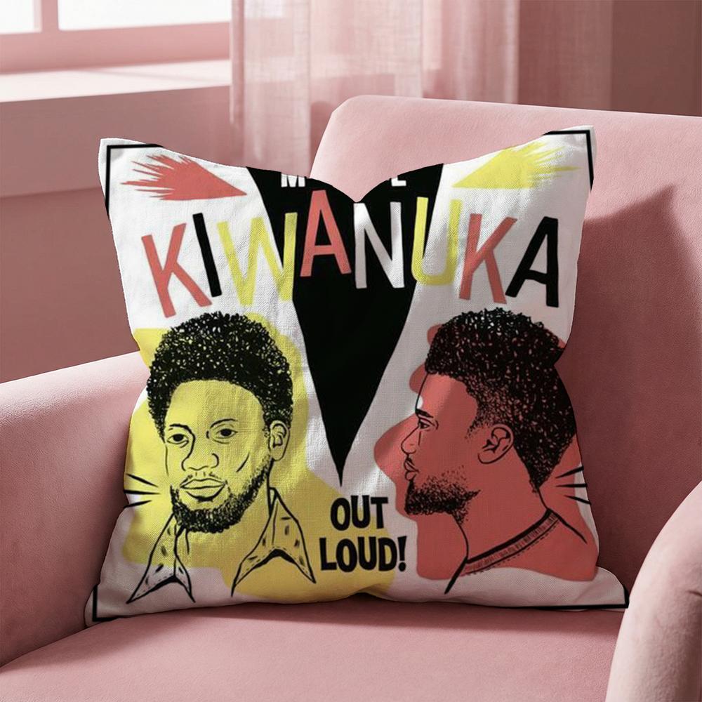 M-Michael K-Kiwanuka Cushion Cover Multi-Scene Pillow Cover for Home & Car - Reversible, Soft & Durable for Daily Use