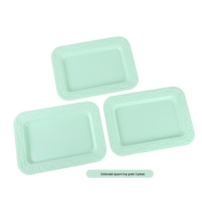 Trzypoziomowy europejski stojak na ciasto do popołudniowej herbaty - Kreatywna wielowarstwowa plastikowa taca na desery i talerz na owoce