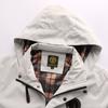 Men's Casual Jacket Parka Fall/Winter Hooded Jacket Men's Coat Solid Color Outdoor Sports Coat