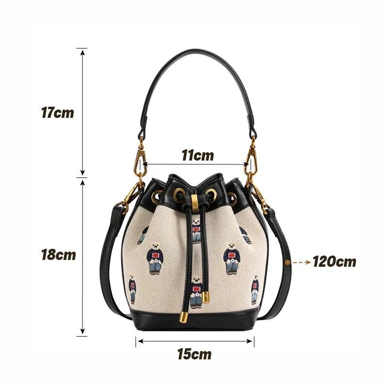 Kabelka Bucket do ruky pro ženy 2024 Nová crossbody taška Messenger s vysokou kapacitou Ruční ramenní kabelky Kabelky Psaníčko