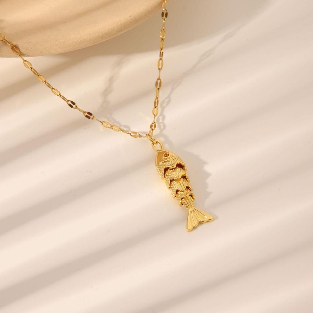 Boho rybí náhrdelník: Prázdninový styl, Lehký luxus klíční kosti, Doprava zdarma