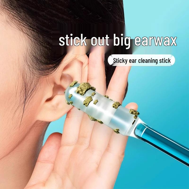 Dětské bezpečné lepkavé vatové tyčinky na čištění uší pro účinné odstranění ušního mazu