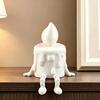 Tabletop Decorative Candle Figure 3D Printing Ornament, Wax Liquid Texture Dripping Sculpture with Smooth Surface Printed Movable Joints, Adjustable