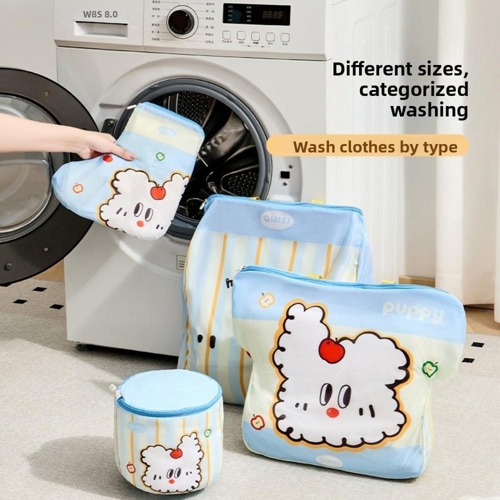 4pcs /set Thickened Laundry Bag Fine Mesh Travel Clothes Organizer Lingerie Wash Bags  Bedroom