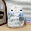 Schoolbag female college style Korean version backpack junior high school cute doll schoolbag outdoor travel backpack schoolbag female junior high 