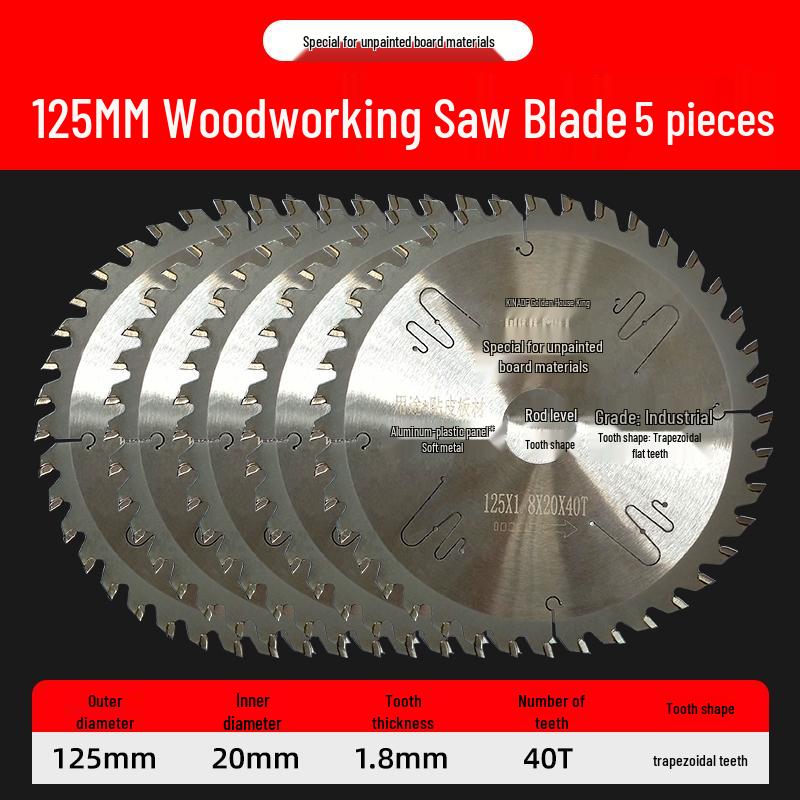 Gold King Eco-Friendly Circular Saw Blade for Woodworking: Paint-Free, Flat-Top Tooth, No Chipping