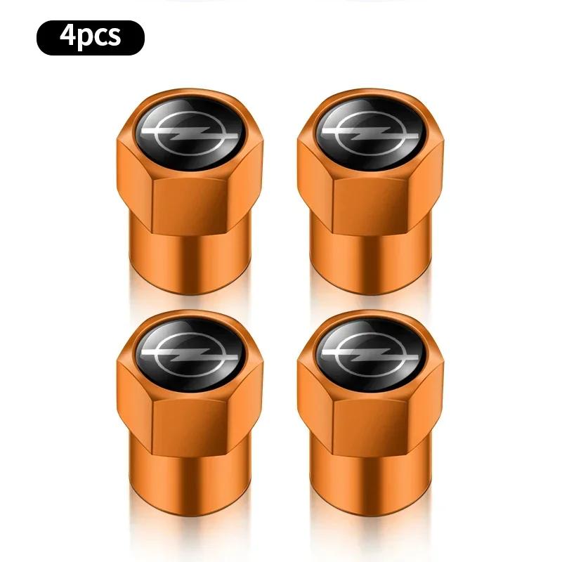 4PCS Car Wheel Tire Valve Caps Tyre Rim Stem Covers For Opel Astra Insignia Corsa Zafira Meriva Mokka Vivaro Vectra Accessories Us9