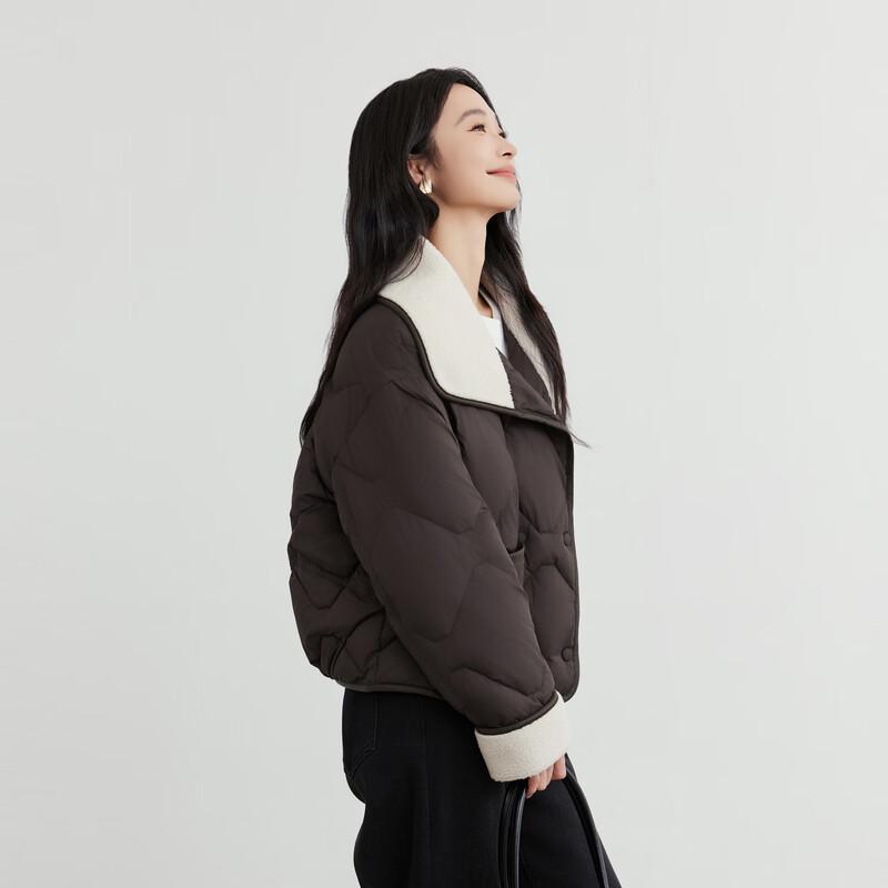 Elva' Island Women's Winter Lapel Down Jacket